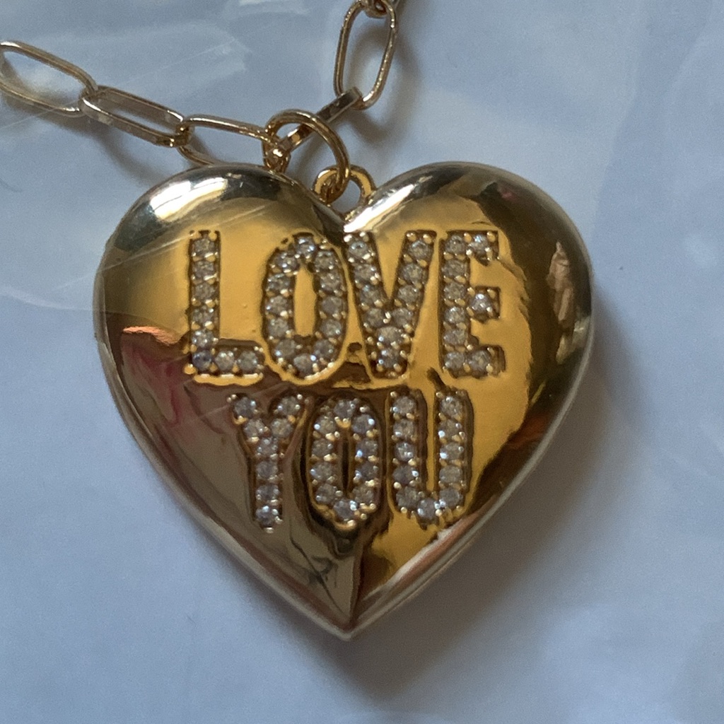 Christmas Gift Love You Locket Chain Necklace Charm Romantic Sentimental Heart 35$